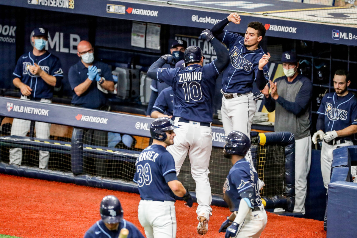 As they marched to the World Series, the Rays had to get creative with their celebrations—Silly String replaced champagne and dance-offs subbed in for dog piles.